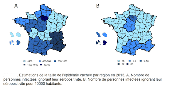 estimation incidence vih sida en france region par region