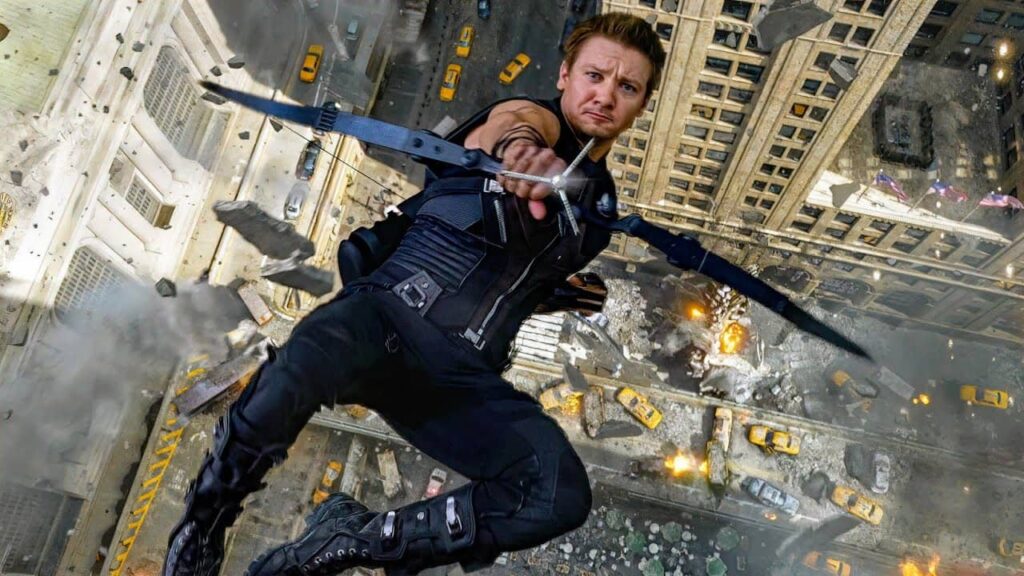 jeremy renner hawkeye mcu scene (1)