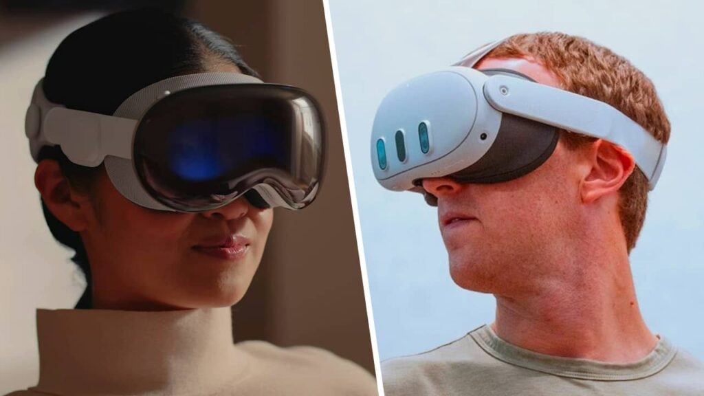 Comparaison entre Apple Vision Pro et Meta Quest 3 : la bataille des casques VR/AR