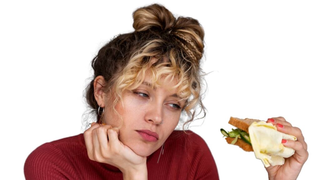 femme sandwich autophagie alimentation
