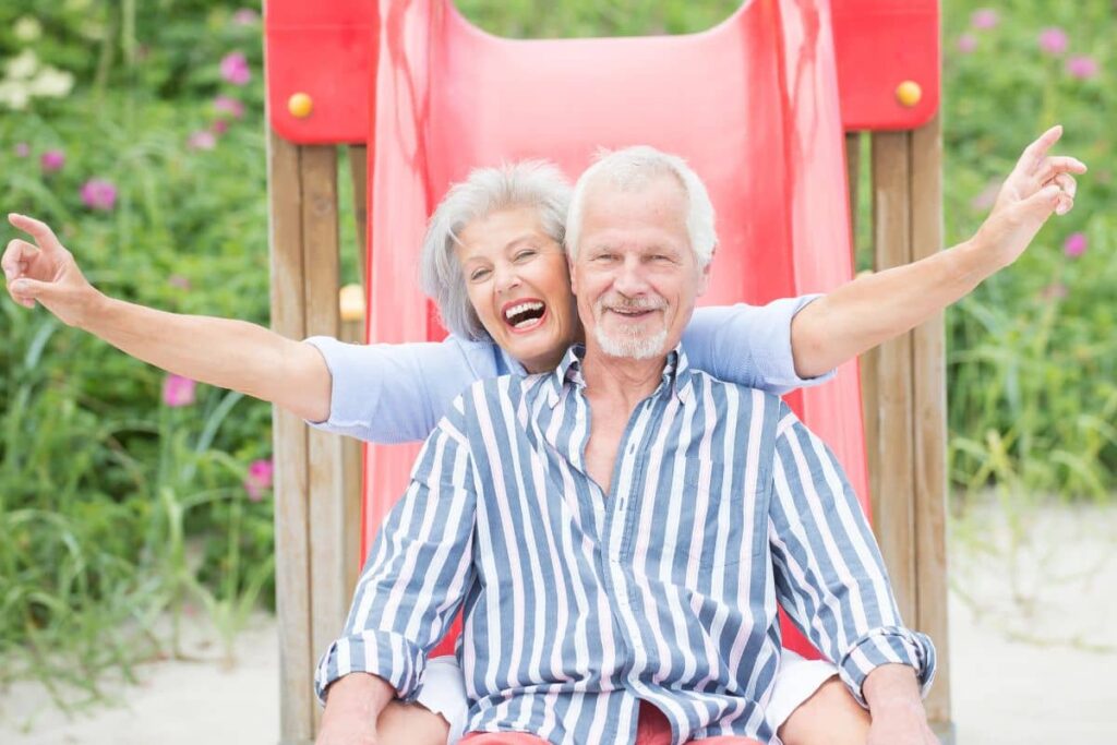 Un couple très heureux et très complice