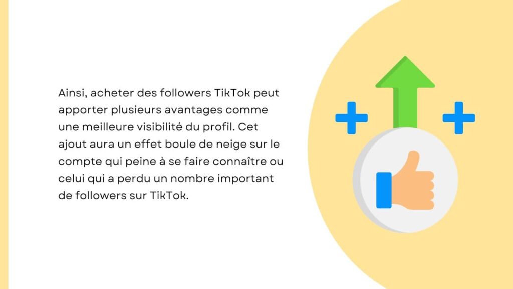 avantages d’un achat d'abonnés TikTok