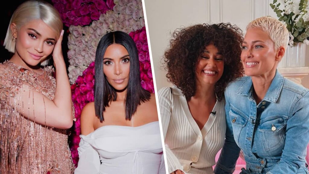 socialmediagirls : Kylie Jenner et Kim Kardashian / Léna Situations et Caroline Receveur